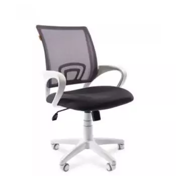 Кресло Chairman 696 белый пластик TW-12/TW-04 серый N