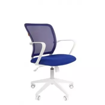 Кресло Chairman 698 белый пластик TW-10/TW-05 синий