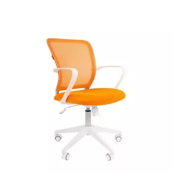Кресло Chairman 698 белый пластик TW-16/TW-66 оранжевый
