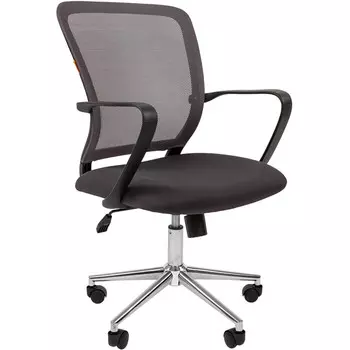 Кресло Chairman 698 TW-04 серый хром new