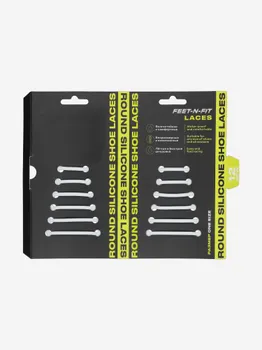 Шнурки Feet-n-Fit Silicone, Белый