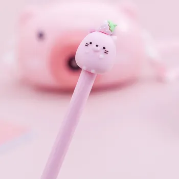 1 шт. Kawaii гелевая ручка корейский мультфильм креативный милый фруктовый руководитель школьные офисные канцелярские принадлежности