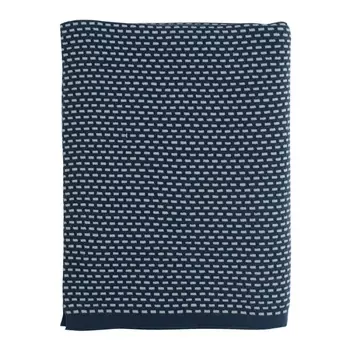 Плед из хлопка фактурной вязки Tkano Essential 130х180 см
