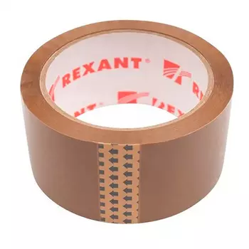 Скотч упаковочный 48ммx66м, 50мкм, коричневый REXANT