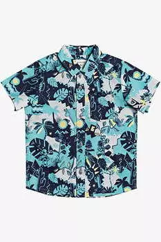 Детская Рубашка С Коротким Рукавом Quiksilver Jungle Weekend