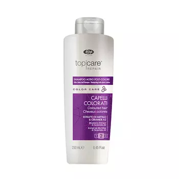 LISAP MILANO Стабилизатор цвета / Top Care Repair Color Care After Color Acid Shampoo 250 мл