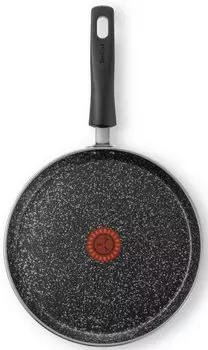 Сковорода блинная Tefal Granit 04192525 круглая ручка несъемная (без крышки) черный (9100036468)