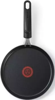 Сковорода блинная Tefal Tempo 04171522 круглая 22см покрытие: антипригарное ручка несъемная (без крышки) красный (9100024722)