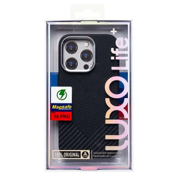 Чехол-накладка Luxo Creative PC для смартфона Apple iPhone 16 Pro, TPU, черный 124 (235605)