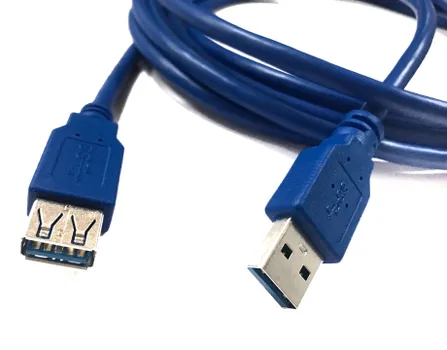 Кабель-удлинитель USB(Am)-USB(Af), 3 м, синий, Netko (NUSB-3.0A-3m-pp/blu)