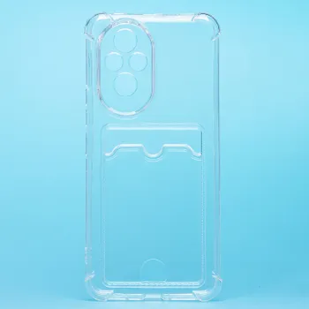 Чехол-накладка Activ SC276 с картхолдером для смартфона HONOR 200, силикон, прозрачный (233703)