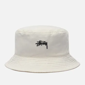 Панама Stussy Stock Printed Logo, цвет белый, размер L-XL