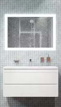 Мебель для ванной подвесная «Art&Max» Family 100 Bianco Lucido