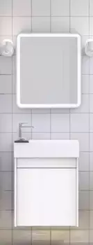 Мебель для ванной подвесная «Art&Max» Family 50 с 1 дверцей Bianco Lucido