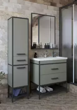 Мебель для ванной «Sanflor» Норд 60 тауп/чёрный муар