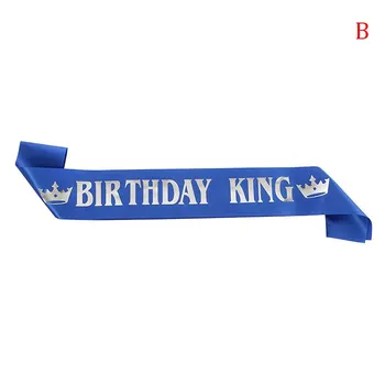 Мужской пояс King на день рождения для мальчика, счастливый, 16 лет, 18 лет, 20 лет, 30 лет, украшения для дня рождения 160x9.5cm