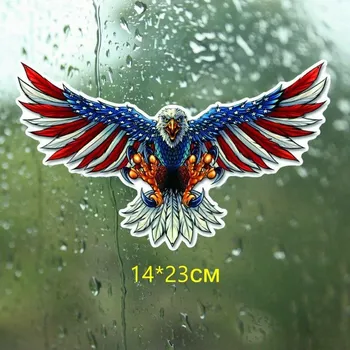 Tri Mishki WCS758 11,5*19 см 14*23 см американский флаг белоголовый орлан автомобильная наклейка ПВХ цветные наклейки аксессуары для мотоциклов наклейка