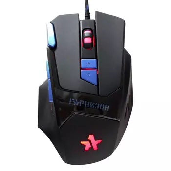 Мышь проводная Гарнизон GM-770G, 2400dpi, оптическая светодиодная, USB, черный (GM-770G)