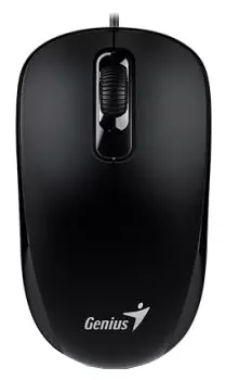 Мышь проводная Genius DX-110, 1000dpi, оптическая светодиодная, USB, черный (31010116100/31010009400)