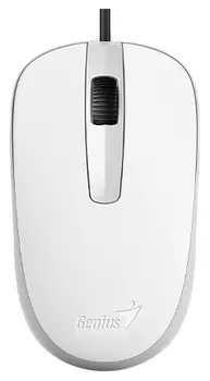 Мышь проводная Genius DX-120 Elegant White USB, оптическая светодиодная, USB, белый