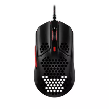 Мышь проводная HyperX Pulsefire Haste, 16000dpi, оптическая светодиодная, USB, черный/красный (4P5E3AA)