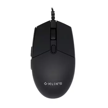 Мышь проводная KLIKS 101M, 8000dpi, оптическая светодиодная, USB, черный (LW-101M)