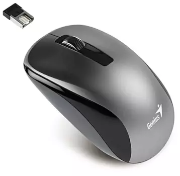 Мышь беспроводная Genius Genius NX-7010, 1200dpi, оптическая светодиодная, USB/Радиоканал, серый (31030018405)
