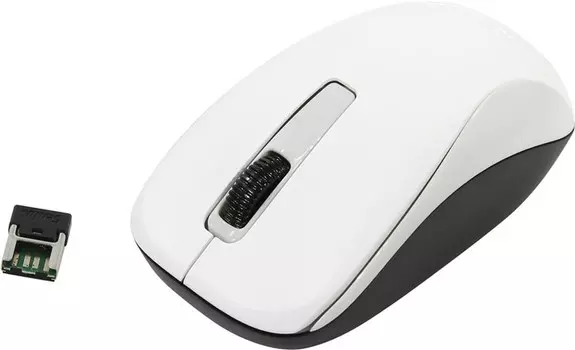 Мышь беспроводная Genius NX-7005, 1200dpi, оптическая светодиодная, USB, серебристый/белый/черный (31030017401/31030127102)