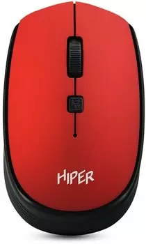 Мышь беспроводная Hiper HOMW-082, 1600dpi, оптическая светодиодная, USB, красный (HOMW-082)