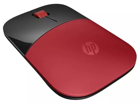 Мышь беспроводная HP Z3700, 1000dpi, оптическая светодиодная, Wireless, USB, красный (V0L82AA)