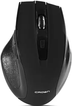 Мышь беспроводная Crown CMM-935W, оптическая светодиодная, USB, черный