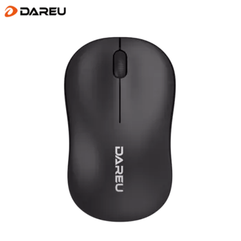 Мышь беспроводная Dareu LM106G, 1200dpi, USB, черный (LM106G Black)