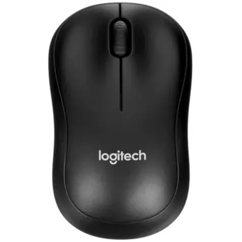 Мышь беспроводная Logitech B220, 1000dpi, оптическая светодиодная, USB/Радиоканал, черный (910-005553)
