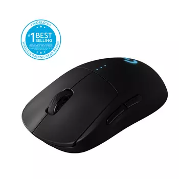 Мышь беспроводная Logitech G PRO, 25600dpi, оптическая светодиодная, USB, черный (910-005272)