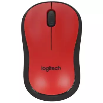 Мышь беспроводная Logitech M220 SILENT, 1000dpi, оптическая светодиодная, USB, красный (910-004897)