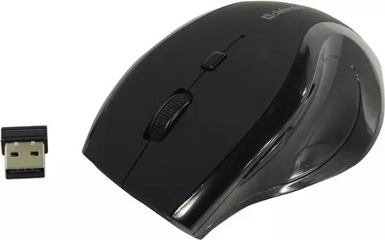 Мышь беспроводная Defender Accura MM-295, 1600dpi, оптическая светодиодная, USB, черный (52295)