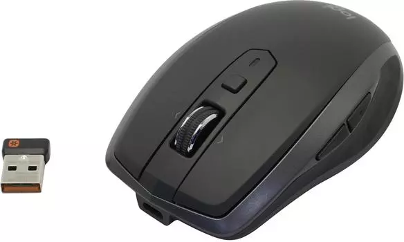 Мышь беспроводная Logitech MX Anywhere 2S, 4000dpi, оптическая лазерная, Bluetooth, черный/серый (910-007228)