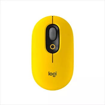 Мышь беспроводная Logitech POP, 4000dpi, оптическая светодиодная, Bluetooth/USB, желтый (910-006546)