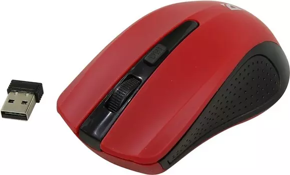 Мышь беспроводная Defender Accura MM-935, 1600dpi, оптическая светодиодная, USB, красный (52937)
