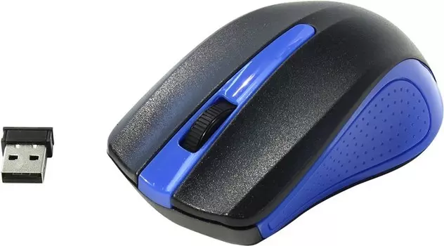 Мышь беспроводная Oklick 485MW Black-Blue USB, 1200dpi, оптическая светодиодная, USB