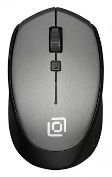 Мышь беспроводная Oklick 488MW, 1600dpi, оптическая светодиодная, USB, серый/черный (SR-1807 GREY)