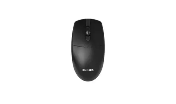 Мышь беспроводная PHILIPS SPK7327, 1600dpi, оптическая светодиодная, USB, черный (SPK7327B/60)