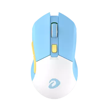 Мышь беспроводная/проводная Dareu EM901X, 6000dpi, оптическая светодиодная, USB, синий/белый (EM901X Blue-White)