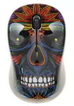 Мышь беспроводная Qumo M41 Totem, 1600dpi, оптическая светодиодная, USB, принт (23650)