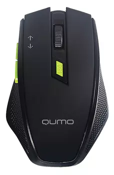 Мышь беспроводная Qumo Prisma M85, 2400dpi, оптическая светодиодная, USB, черный (33804)