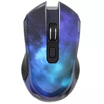 Мышь беспроводная Qumo Qumo Office Universe M27, 1600dpi, оптическая светодиодная, USB, синий/черный