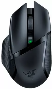Мышь беспроводная Razer Basilisk V3 X HyperSpeed, 18000dpi, оптическая светодиодная, Bluetooth/Радиоканал, черный (RZ01-04870100-R3G1)