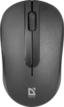 Мышь беспроводная Defender Datum MM-285, 1600dpi, оптическая светодиодная, USB, черный (52285)