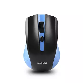Мышь беспроводная SmartBuy ONE, 1600dpi, оптическая светодиодная, USB, черный/синий (SBM-352AG-BK)