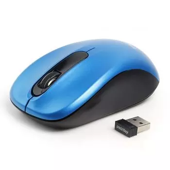 Мышь беспроводная SmartBuy ONE 378, 1600dpi, оптическая светодиодная, USB, синий (SBM-378AG-B)